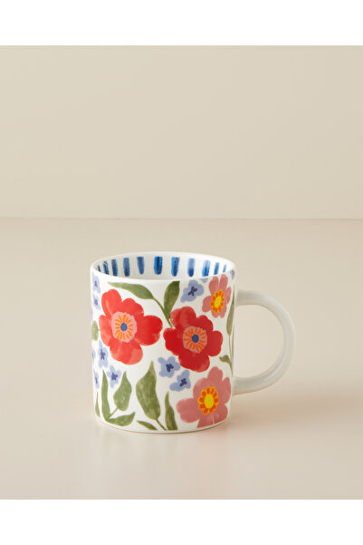 English Home Bright Bloom New Bone China Kupa 370 ml Renkli