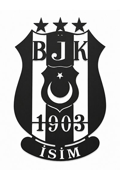 Ens dişli İsime Özel Metal Beşiktaş Tablosu Bjk