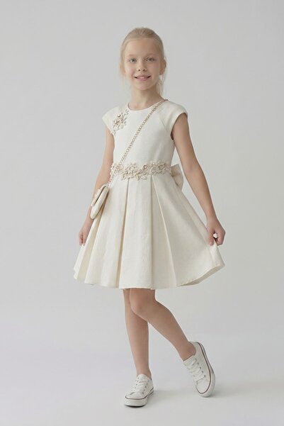 HAUSEkids 8-12 години New Dance Мария рокля за момичета - екрю