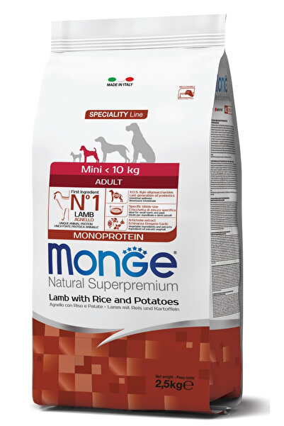 Monge Adult Mini Kuzulu Köpek Maması 2,5 Kg