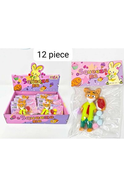 Gernic Squeeze Me Squishy Fox Figure Toy – Soft Squeeze Stress Relief Animal ...