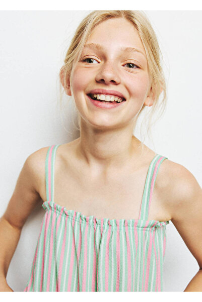 MANGO Kids Çizgili bluz