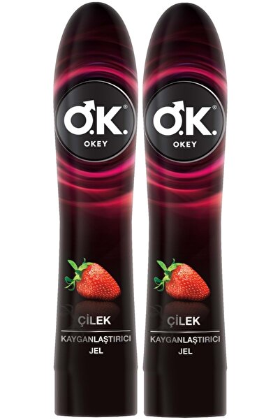 Okey Kayganlaştırıcı Jel 100ML Çilekli (2 Li Set)