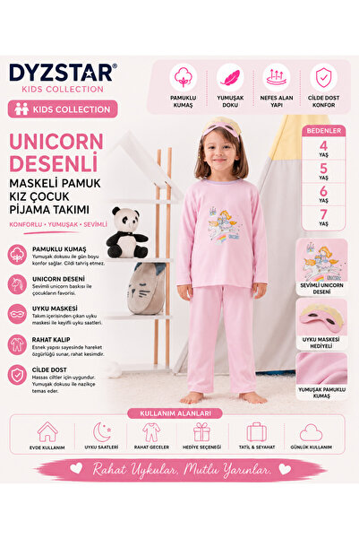 DYZSTAR Torba sa jednorogovim uzorkom i maskirani pamučni pidžama set za devo...