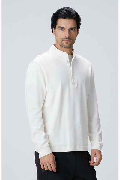 Network Kırık Beyaz Uzun Kollu T-Shirt