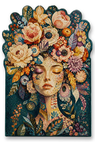 Rugs Modern Halı SDT Kadın Tema Desenli Modern Dokuma Taban Dekoratif Halı sd...