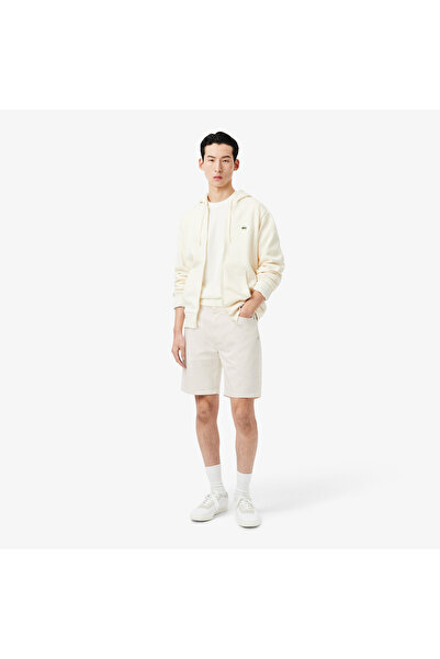 Lacoste Erkek Straight Fit Denim Beyaz Bermuda Şort