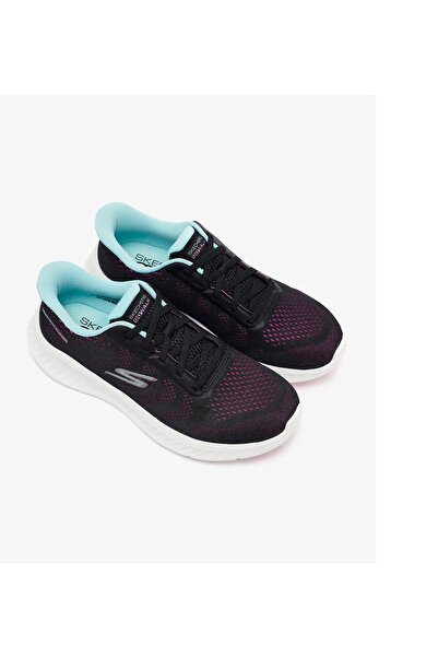 SKECHERS Kholoe Black/Purple Women's Sports Shoes
