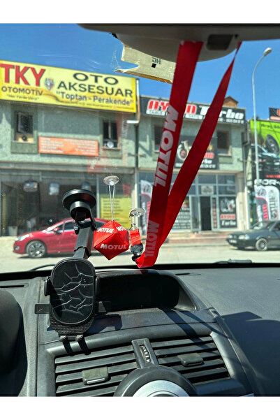 TKY Motul Oto Konfor Seti (Boyun Yastığı, Kemer Pedi, ayna ipi, cam süsü 6 parça)
