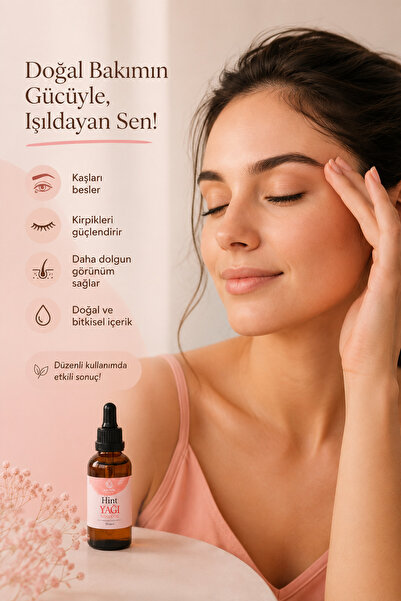 AROVİA Castor Oil 50ml Cold Pressed Natural Cold Pressed Hair Eyebrow Eyelash Care Oil
