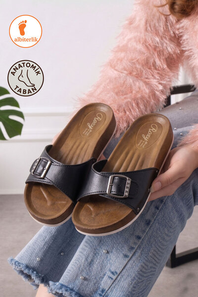 AlbiShoes شباشب نسائية يومية مريحة ذات نعل مريح، شباشب نسائية يومية تشريحيًا ...