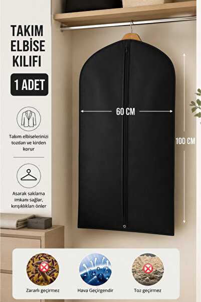 Genel Markalar Takım Elbise Kılıfı Fermuarlı Kıyafet Ceket Koruyucu Hurç- Dol...