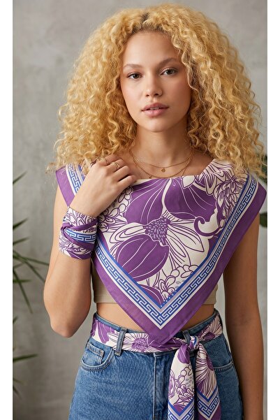 Sisley FLORA DESENLİ BANDANA -2014-47*47