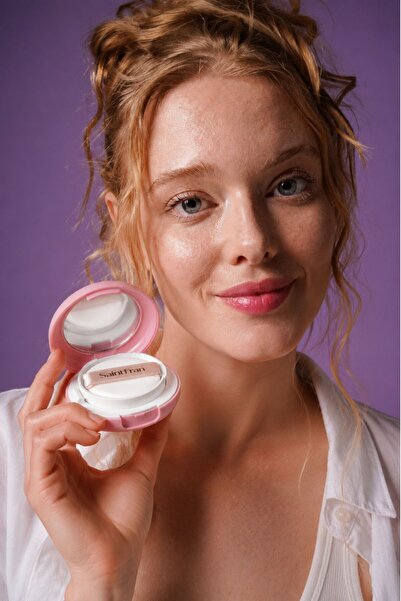 SaintFran W Skin Treatment Peach Mini Macaron BB Cushion Fondöten SPF50+ PA++...