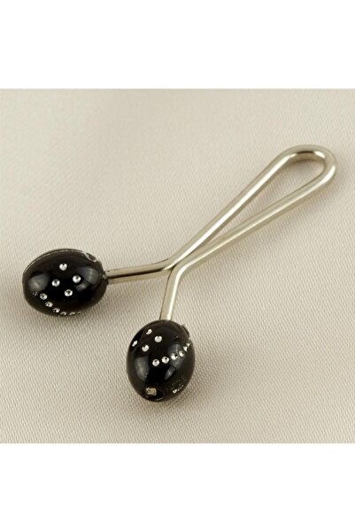 ZERO LAND Semeglbl Oval (175603) Clip Hairpin-Black