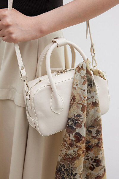 Manuka ESTER LEDER-KASTENTASCHE BEIGE