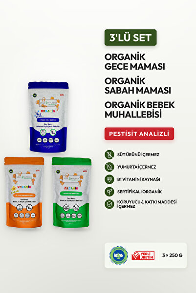Soul Kitchen Organik Ürünler Organik Sertifikalı Bebek Sabah ve Gece Maması M...