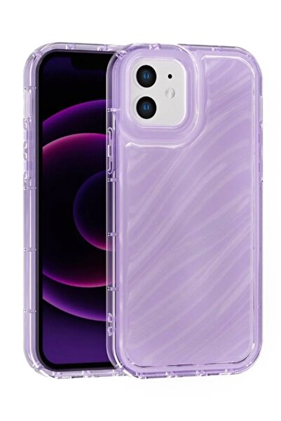 Vissona iPhone 11 Uyumlu Telefon Kılıfı Kamera Çıkıntılı Kabartmalı Parlak De...