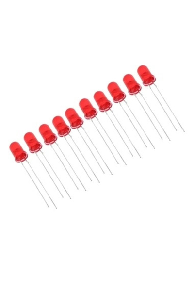eğiteklab 10 adet 5mm Kırmızı Led