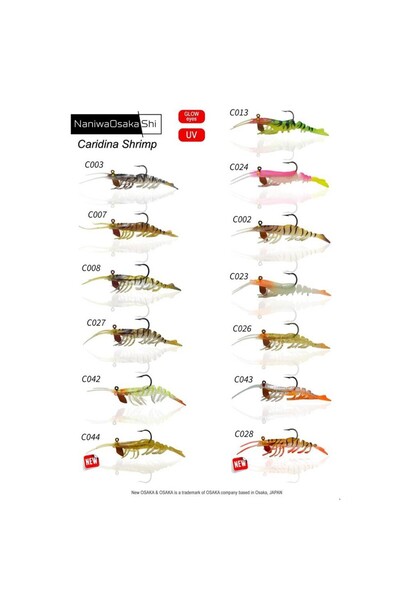 NaniwaOsaka Shi Naniwa Osaka Shi Caridina Silikon Karides 10cm 14gr