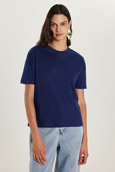 Tudors Tricou pentru femei Relax Fit, cu croială confortabilă, 100% bumbac, c...