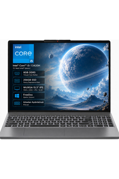 LENOVO IP3 83K100Q0TR i5-13420H 8GB DDR5 256GB SSD WUXGA 15.3" IPS FreeDos