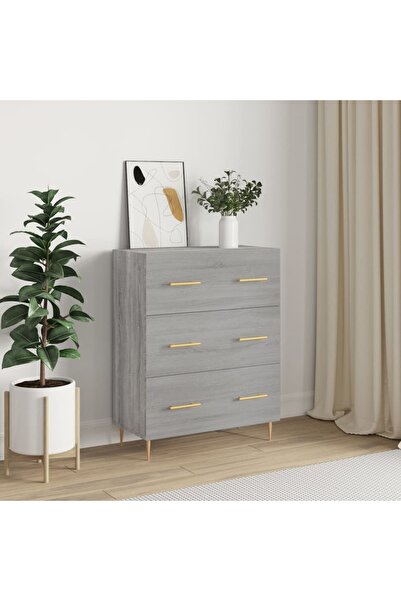 Concept Servantă, gri sonoma, 69,5x34x90 cm, lemn compozit