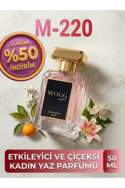 WOGG PARFÜM M220 Modern mussee | Narin ve Çiçeksi Koku | Kadın Yaz Parfümü | ...