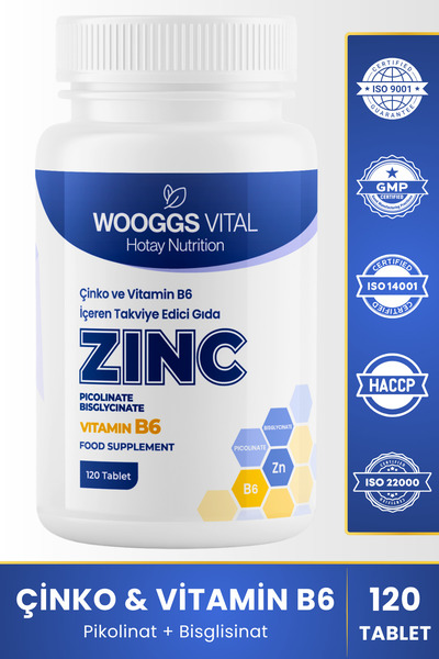 Hotay Nutrition Wooggs Vital مكمل غذائي يحتوي على الزنك (بيكولينات + بيسجليسي...