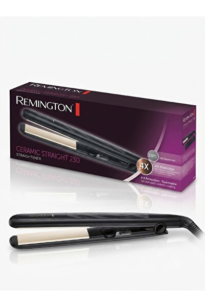 Remington مكواة فرد الشعر السيراميكية الرفيعة S3500 باللون الأسود