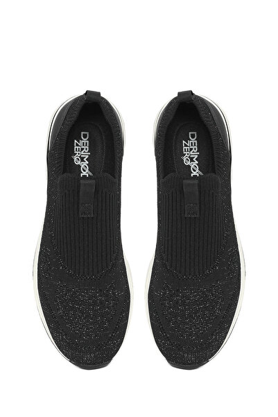 Derimod Zero Kadın Siyah Kalın Tabanlı Kumaş Sneaker 26PFE49576F