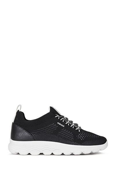 Geox Kadın Siyah Spherica Bağcıklı Kumaş Sneaker D15NUA0006KC9999