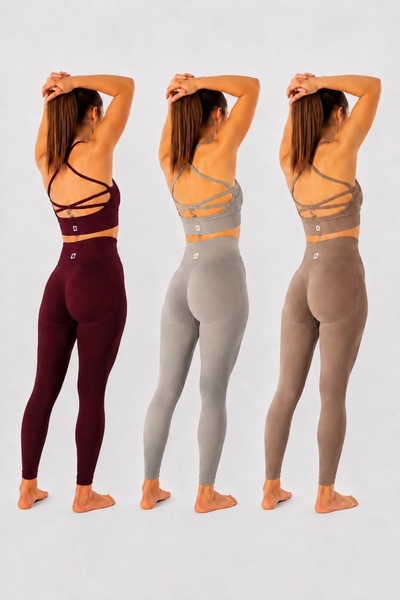 HARSFIT 3-Pack Briza Seamless Scrunch High Waist Sports Leggings