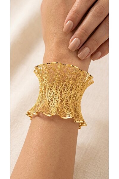 NYR Gold Silver NYR Kuyumculuk 925 Ayar Gümüş Üzeri 22 Ayar Altın Kaplama Des...
