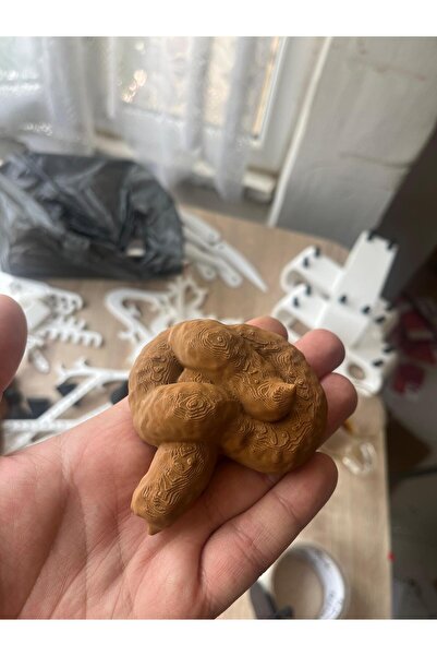 Filkorium3D 9 CM - Gerçekçi Görünümlü SERT Plastik Şaka Kakası - Eğlenceli Muziplik Oyuncağı