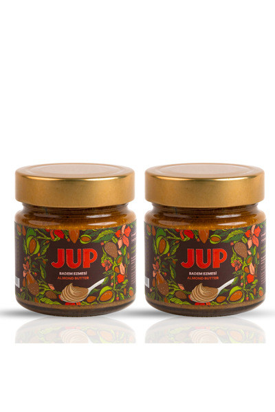 JUP FOOD Şeker Ilavesiz %100 Badem Ezmesi 2x200gr- 2'li Paket