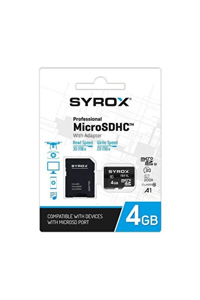 Syrox 4GB SD KART(HAFIZA KARTI)