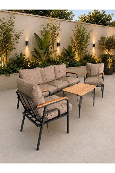 BM DESİNG BAHÇE BALKON MOBİLYASI 3+1+1+SEHPA
