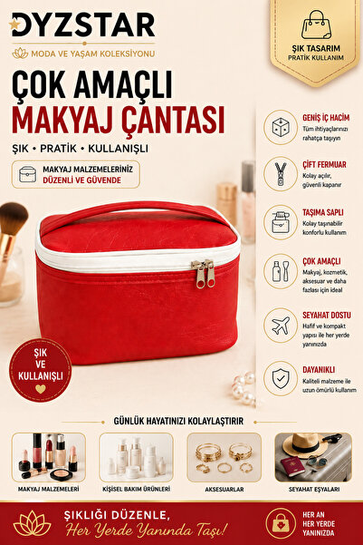 Generic Brand Multi-Purpose Makeup Bag Red 08 Dyzstar-82505