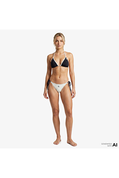 Calvin Klein Side Tie Kadın Beyaz Bikini Altı
