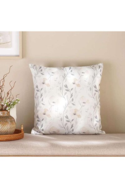 PAN HOME وسادة مطبوعة ومملوءة من كولوريدا مقاس 45×45 سم - رمادي
