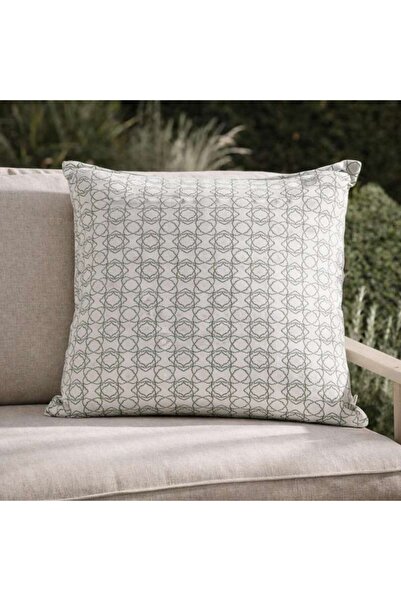 PAN HOME Mix Light Green With White Arabesque 40x40cm Zipper Closure Double P...