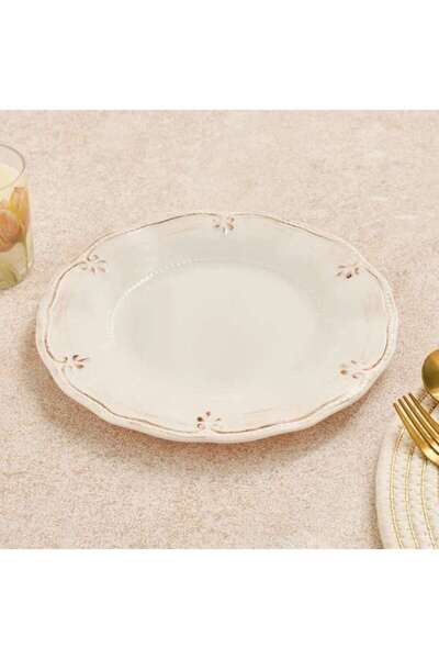PAN HOME Sprinkle Melamine Dinner Plate Dia26.6cm - Ivory