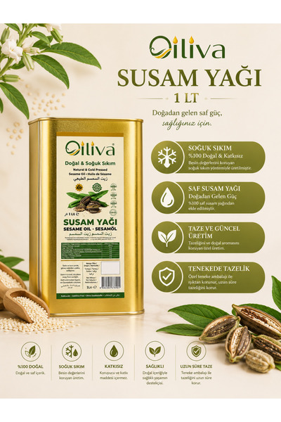 OILIVA GIDA SAN. VE DIŞ TİC. LTD. ŞTİ. %100 Doğal Saf Soğuk Sıkım Susam Yağı ...