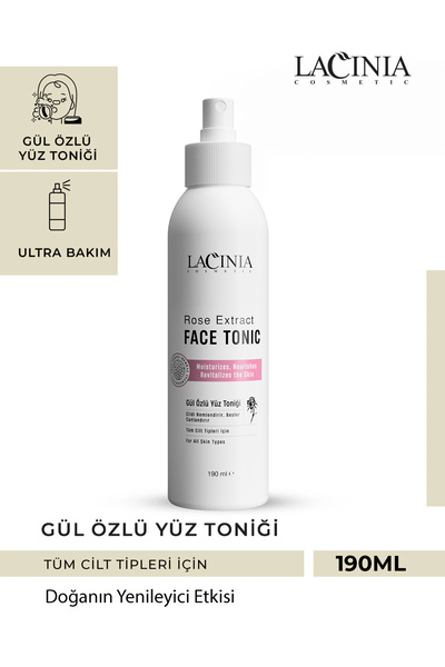Lacinia Gül Özlü Yüz Temizleme Toniği 190 ml