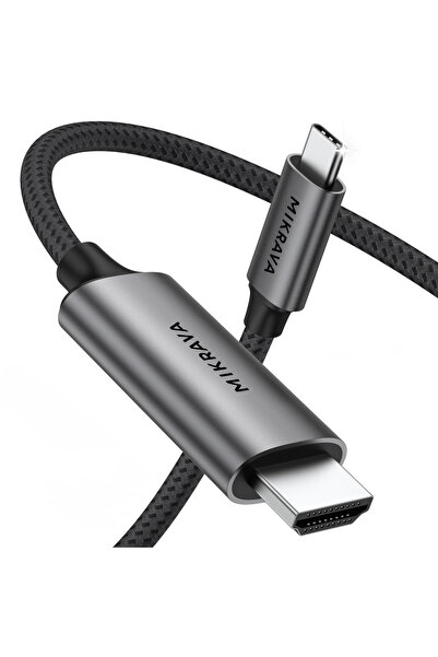 Mikrava USB C to HDMI Cable (4K@60Hz, 1080P@165Hz) Hdr Hdcp Type-C to HDMI 2....