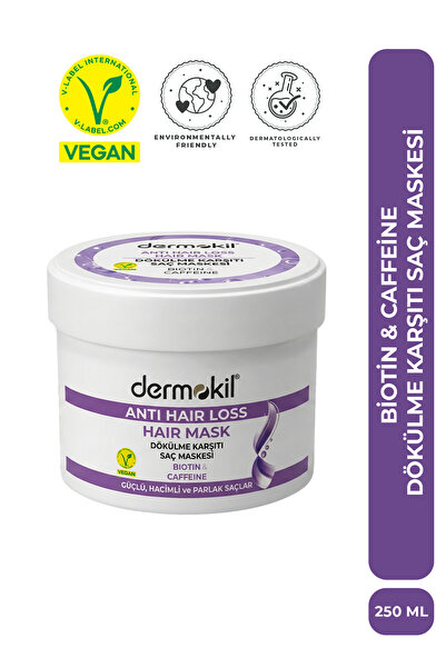 Dermokil Dökülme Karşıtı (Biotine-Caffeine) Saç Bakım Maskesi 250 ml