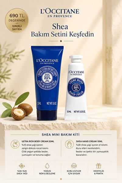 L'Occitane Shea Mini El ve Vücut Bakım Seti, 2'li Set