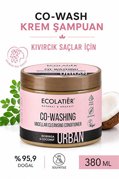 ECOLATIER Co-wash Krem Şampuanı, Kıvırcık Ve Kabartan Saçlar Için Şampuan Ve ...