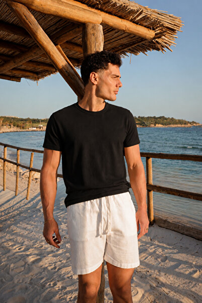 no7man Mistral Black Cotton Tshirt